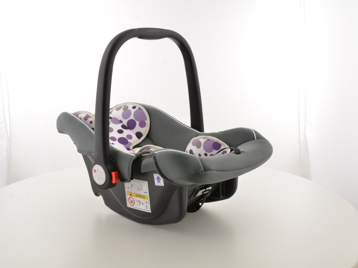 Kinderautositz Babyschale Autositz schwarz/weiß/lila Gruppe 0+, 0-13 kg Kinderautositz Babyschale Autositz schwarz/weiß/lila Gruppe 0+, 0-13 kg